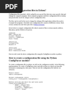 Configuration Files in Python