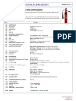 Technical Datasheet: Co2 (High Pressure) 2 KG Fire Extinguisher