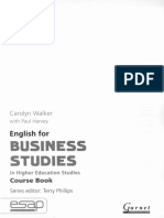 English for Business Studies in Higher Education