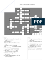 Crossword Puzzle 2011