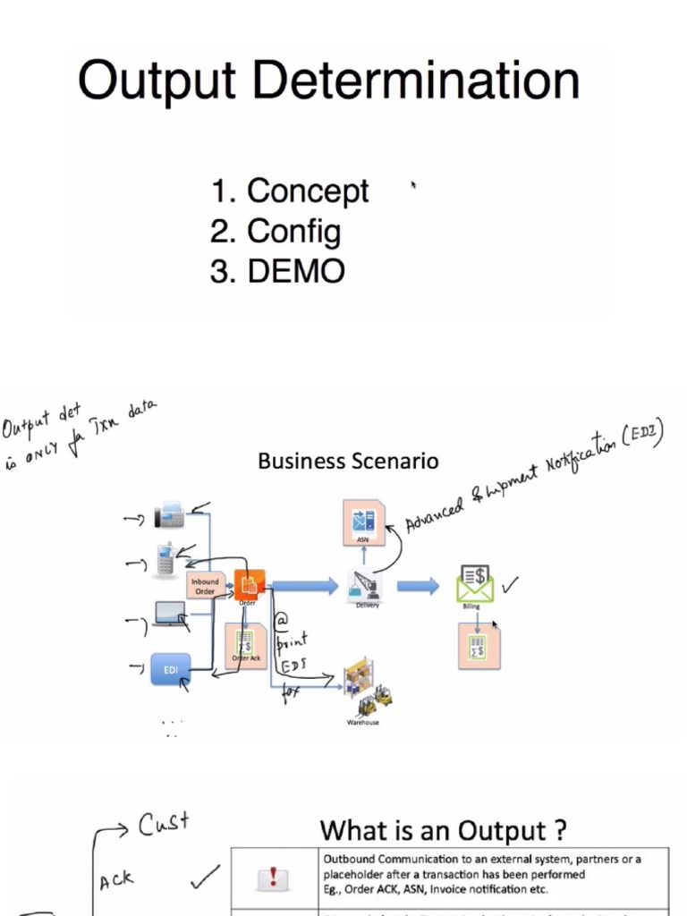 Out Put Determination Notes | PDF