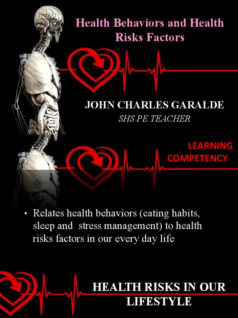 Health Behaviors and Risk Factors | PDF | Stress (Biology) | Sleep