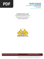 CRICIÚMA ESPORTE CLUBE - BALANÇO 2010