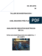 Analisis de Circuitos Electricos CA Documental y de Campo (Taller de Investigacion L)