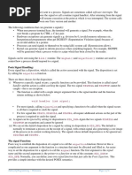 Network Programming Notes - Signals