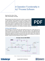 Makeup Unit Operation Functionality in The Symmetry Process Software Platform