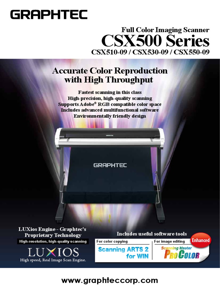 CSX500 Series: Accurate Color Reproduction With High Throughput | PDF ...