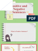 Positive and Negative Sentences