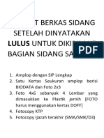 Format Alamat Untuk AMPLOP Berkas Sidang