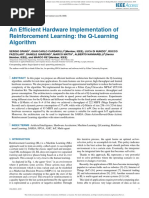 An Efficient Hardware Implementation of Reinforcement Learning: The Q-Learning Algorithm