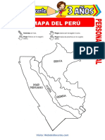 El Mapa Del Perú para Niños de 3 Años