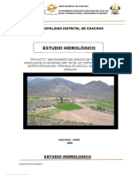 Estudio Hidrologico Distrital de Chachas