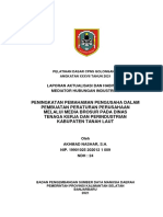 Laporan Aktualisasi Mediator Hubungan Industrial