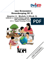 Home Economics Housekeeping NC II: Quarter 2 - Module 3 (Week 3)