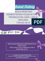 Media Briefing Kementerian Kesehatan Ri Peringatan Hari Lupus Sedunia TAHUN 2018