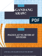 PAGSULAT NG BUOD at SINTESIS - G17 - SAYAT SANIO - BSED 2B