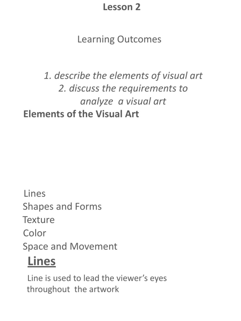 Elements of Visual Art Explained | PDF | Color | Hue