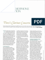 Finzi Clarinet Concerto - Article