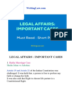 Legal Affairs: Important Cases: Hadia Marriage Case
