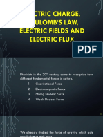 Electric Charge, Coulomb S Law, Electric Fields and Electric Flux