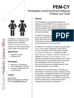 Pem-Cy: Participation and Environment Measure Children and Youth