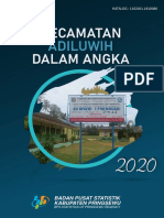Kecamatan Adi Luwih Dalam Angka 2020