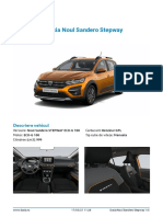 Dacia Noul Sandero Stepway: Configurare