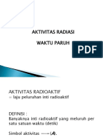 AKTIVITAS RADIASI WAKTU PARUH