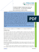 Involvement of Women in Street Vending Practices and Procedures in Guwahati City - An Analytical Survey