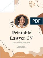Printable Lawyer CV by Slidesgo