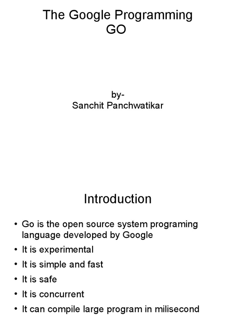 The Google Programming GO | PDF | Art