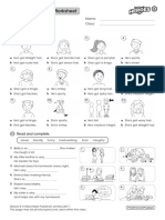 Reinforcement Worksheet: Name: Class: Read, Look and Circle