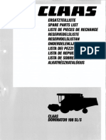 Claas Dominator 108 Spare Parts Catalog