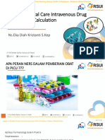 Paediatric Critical Care Intravenous Drug Calculation: Ns - Eka Diah Kristanti S.Kep