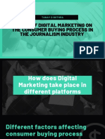 Impact of Digital Marketing On The Consumer Buying Process in The Journalism Industry