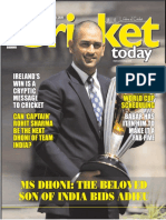 Cricket Today MS Dhoni's Magazine