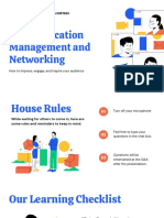 Communication Management and Networking