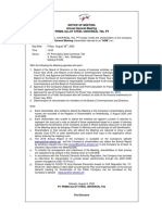 Notice of Meeting Annual General Meeting Prima Alloy Steel Universal TBK, PT