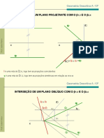 Interseção de planos projetantes com β1,3 e β2,4