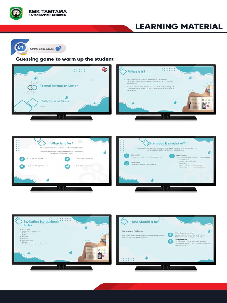 SMK TamTama Learning Resources | PDF