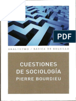 Pierre Bourdieu Cuestiones de Sociología