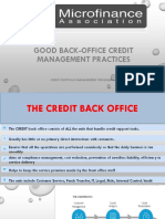 Back Office Credit Management