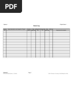 Issue Log 030502 Issue Log Template (Word) 053006