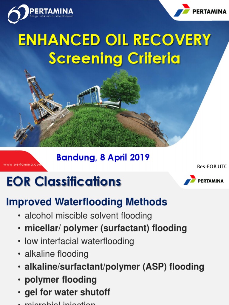 EOR Screening Criteria | PDF | Enhanced Oil Recovery | Chemical Process ...
