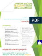 Direksi Lapangan Sebagai Wakil Sah PPK Dalam Kontrak Kerja Konstruksi