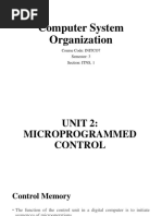 Microprogrammed Control