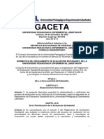 Normativa Del Reglamento de Evaluacion Estudiantil