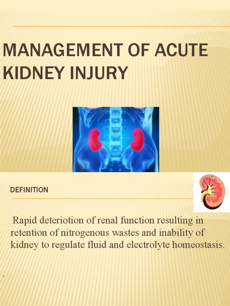 Management of Acute Kidney Injury | PDF | Dialysis | Organ (Anatomy)