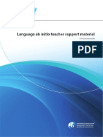 Language Ab Initio Teacher Support Material: First Assessment 2020