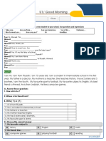 Super Goal Worksheet Unit 1